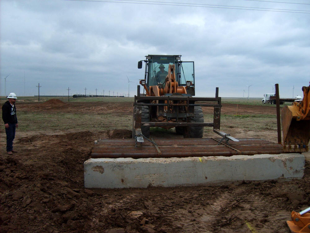 installing a cattle guard for customer