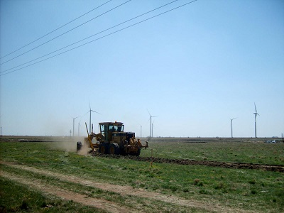 motor grader with machine controls