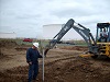 laser technology septic system installation